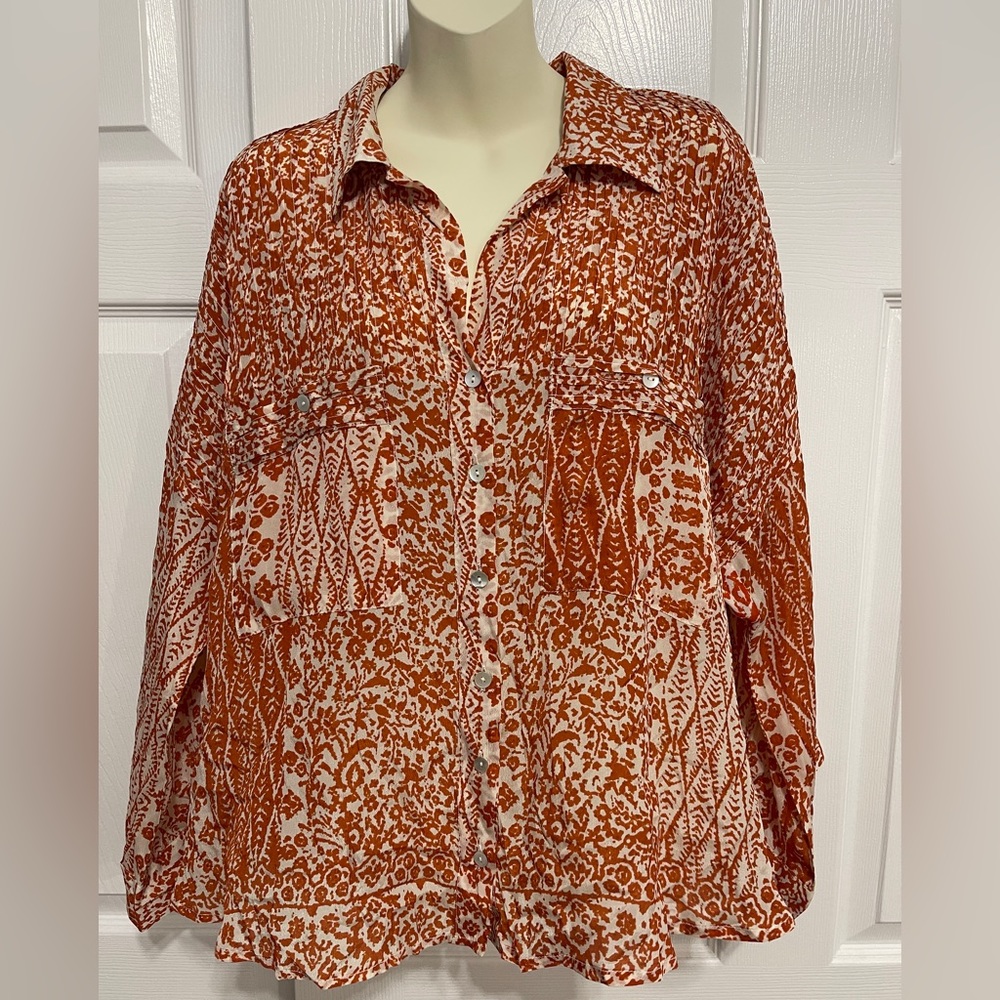 LOVE KYLA Henri Blouse Cotton
Voile Top Small/Medium - Runs full